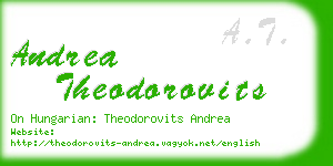 andrea theodorovits business card